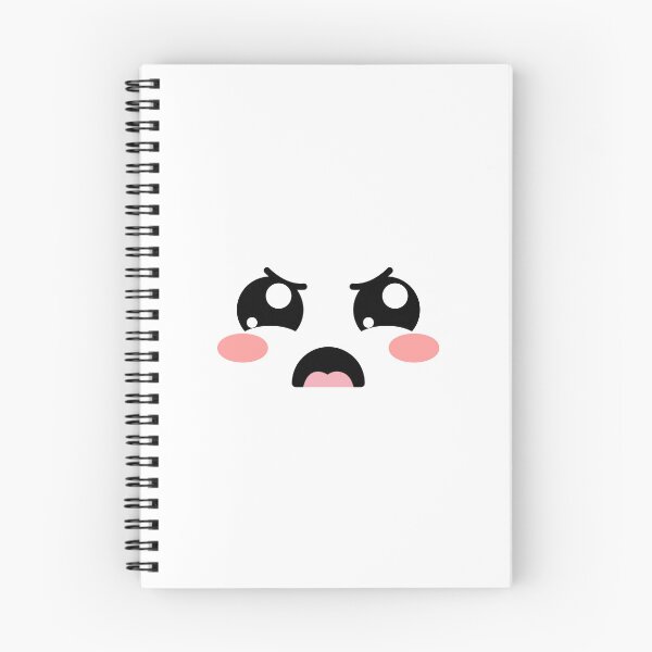 Item preview, Adorable kawaii blushing angry eyebrows face designed and sold by BlushyPrint.