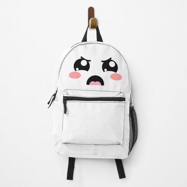 Item preview, Adorable kawaii blushing angry eyebrows face designed and sold by BlushyPrint.