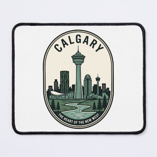 Item preview, Calgary Tower Alberta Canada Skyline Vintage Badge designed and sold by k3rstman1.