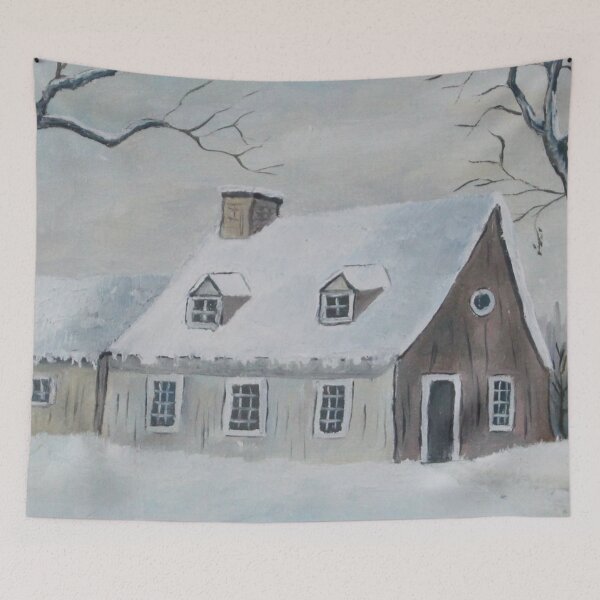 Item preview, Ancestral home in winter designed and sold by Ginette Ash.