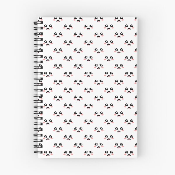 Item preview, Copy of Adorable kawaii angry eyebrows face pattern designed and sold by BlushyPrint.