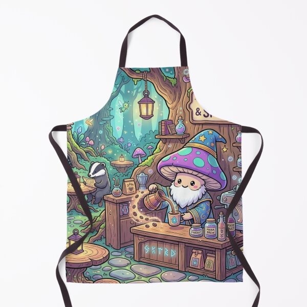 Item preview, Mushroom Wizard Coffee – Whimsical Enchanted Forest Café Fantasy Design designed and sold by SoftAuraStudi0.