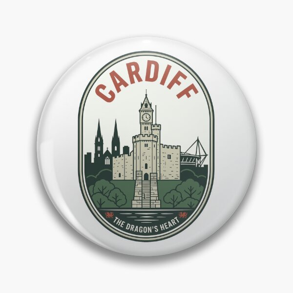 Item preview, Vintage Cardiff Wales Castle Travel Badge designed and sold by k3rstman1.