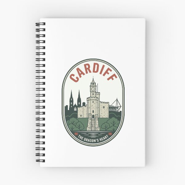 Artikelvorschau, Vintage Cardiff Wales Castle Reiseabzeichen entworfen und verkauft von k3rstman1.