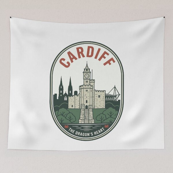 Item preview, Vintage Cardiff Wales Castle Travel Badge designed and sold by k3rstman1.