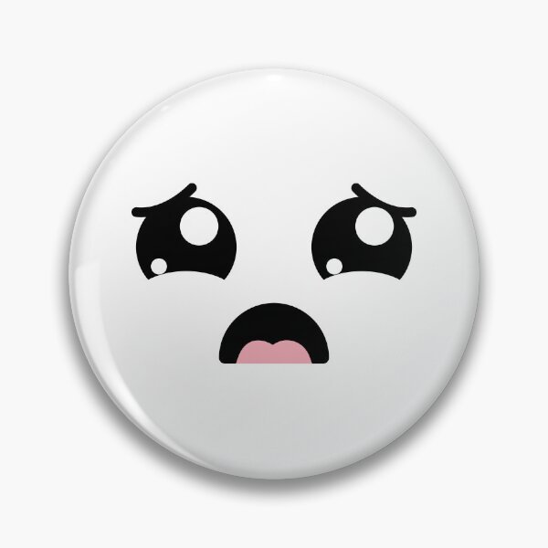 Item preview, Cute kawaii sad eyebrows face designed and sold by BlushyPrint.