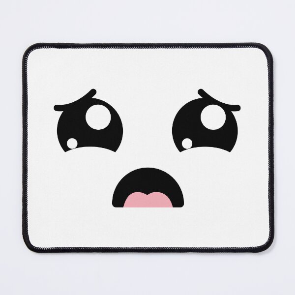 Item preview, Cute kawaii sad eyebrows face designed and sold by BlushyPrint.