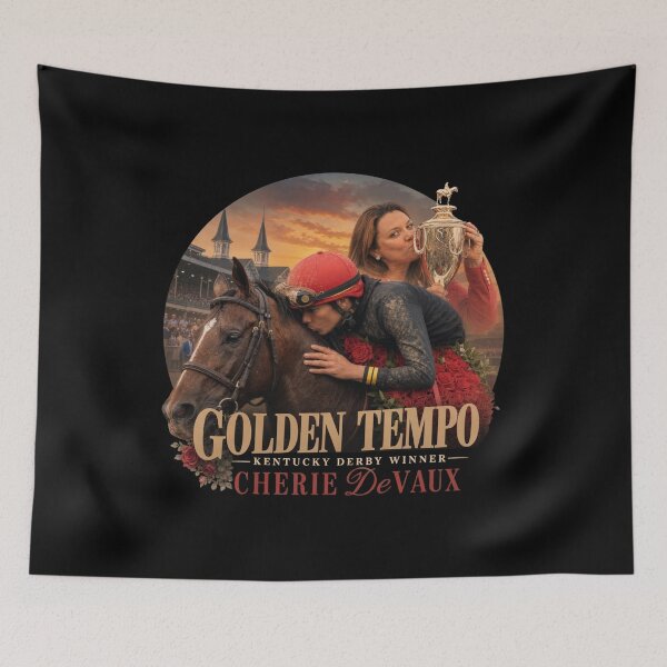 Item preview, Golden Tempo, Kentucky Derby 2026 Winner, Cherie DeVaux, Historic First Female Trainer Win, Horse Racing designed and sold by linia-by-cinta.