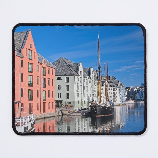 Item preview, Colourful Art Nouveau Cityscape Alesund Norway designed and sold by Martyn R Arnold Fine Art Nature & Landscape Photography.