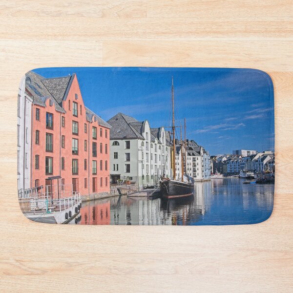 Item preview, Colourful Art Nouveau Cityscape Alesund Norway designed and sold by Martyn R Arnold Fine Art Nature & Landscape Photography.