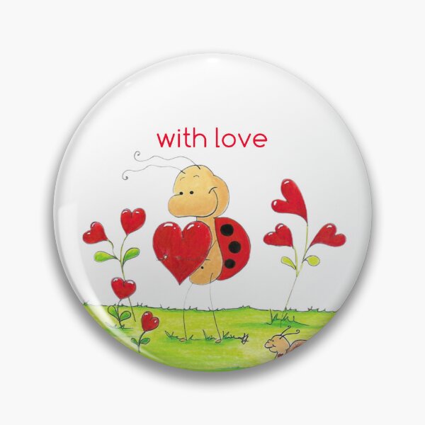 Artikelvorschau, Beetle Karlchen Holding a Heart – Cute Love Bug  entworfen und verkauft von KarinKaefer.