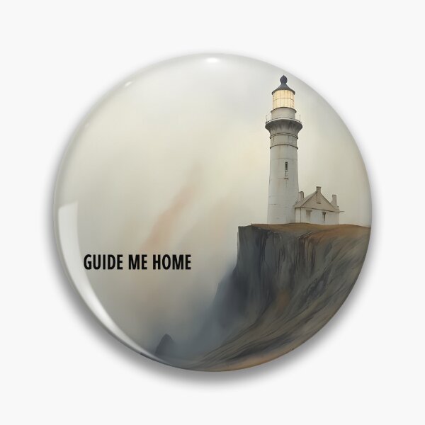 Artikelvorschau, Guide Me Home - Misty Lighthouse Sketch entworfen und verkauft von Modern Nest Art.