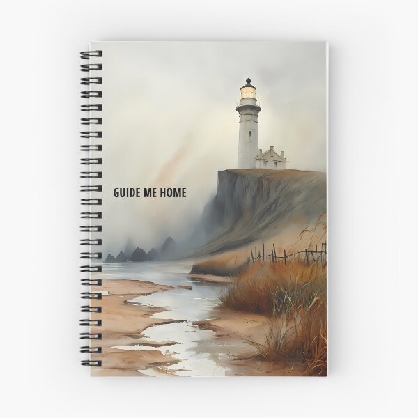 Item preview, Guide Me Home - Misty Lighthouse Sketch designed and sold by Modern Nest Art.