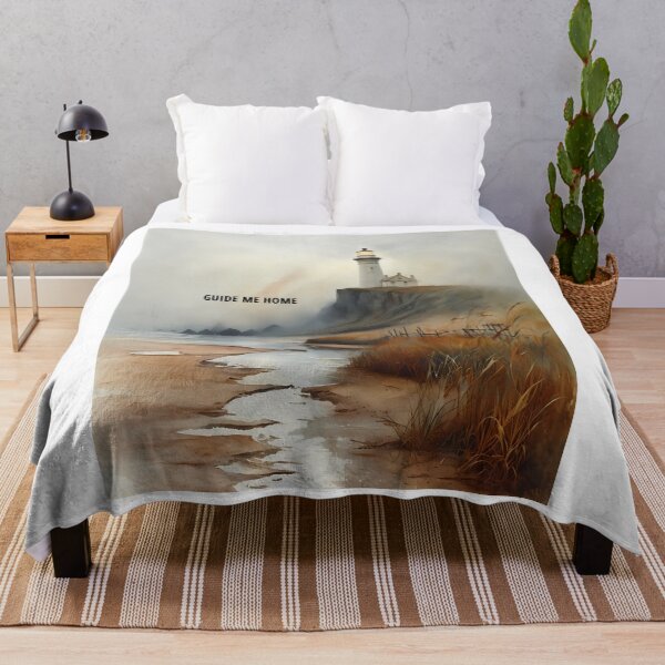 Item preview, Guide Me Home - Misty Lighthouse Sketch designed and sold by Modern Nest Art.