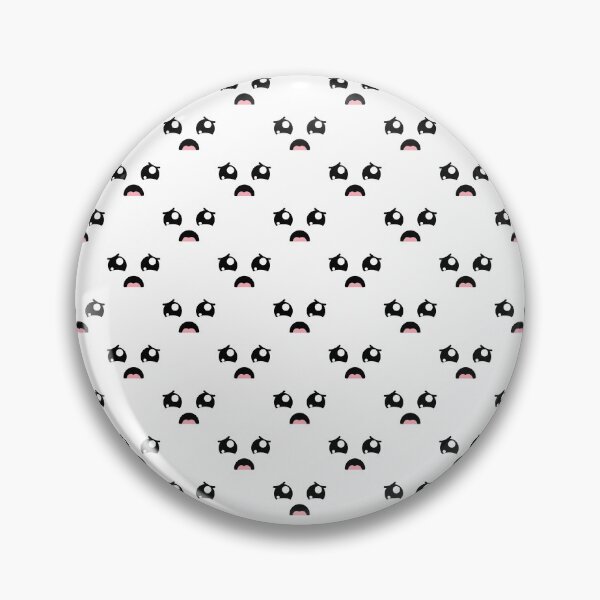 Item preview, Cute kawaii sad eyebrows face pattern designed and sold by BlushyPrint.