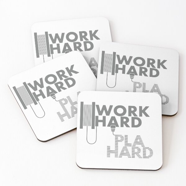 Item preview, Work Hard - P.L.A. Hard | Engineering & Maker Humour designed and sold by cperrydesign.