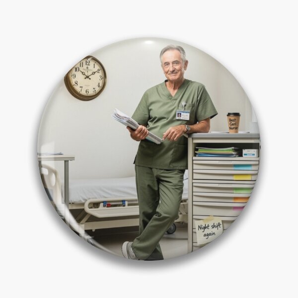 Item preview, Geriatric Nurse Survival Club Funny Male Nurse Gift designed and sold by YMLux.