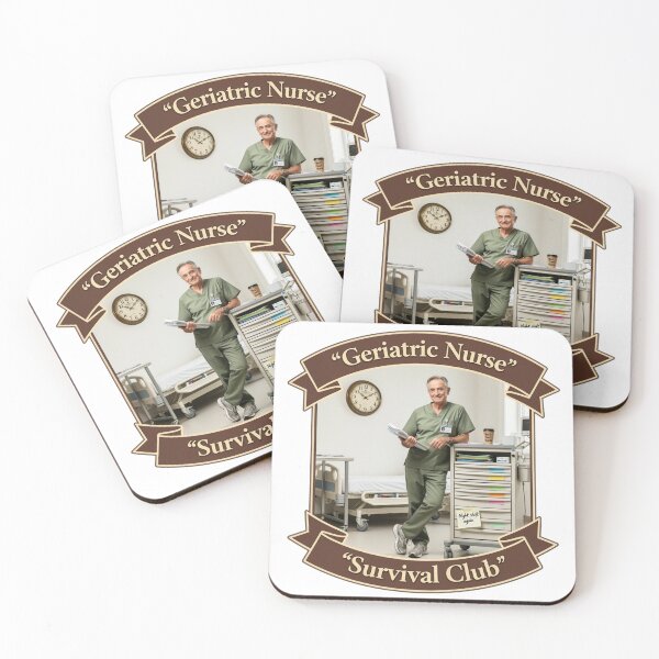 Item preview, Geriatric Nurse Survival Club Funny Male Nurse Gift designed and sold by YMLux.