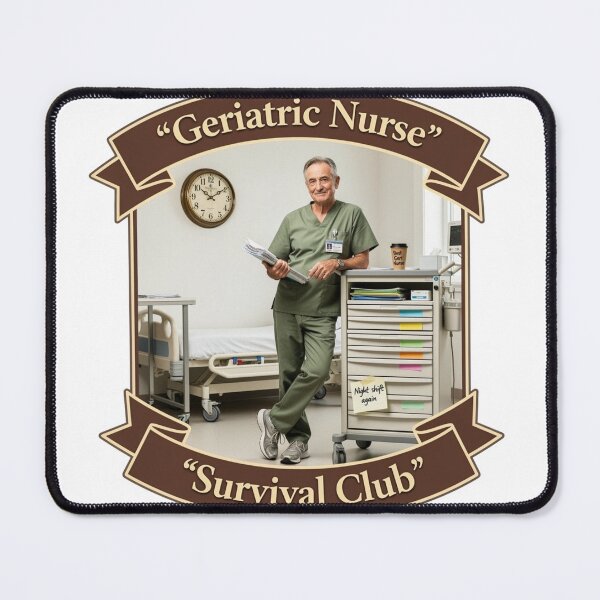 Item preview, Geriatric Nurse Survival Club Funny Male Nurse Gift designed and sold by YMLux.