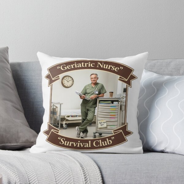Item preview, Geriatric Nurse Survival Club Funny Male Nurse Gift designed and sold by YMLux.