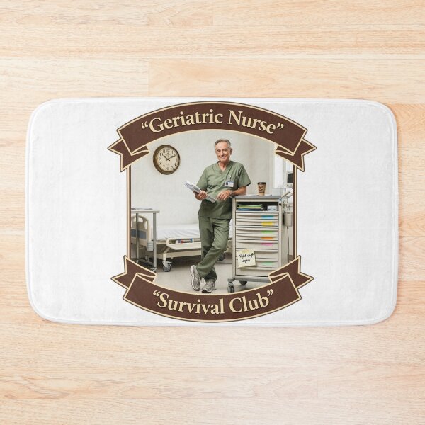Item preview, Geriatric Nurse Survival Club Funny Male Nurse Gift designed and sold by YMLux.