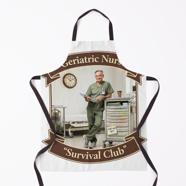 Item preview, Geriatric Nurse Survival Club Funny Male Nurse Gift designed and sold by YMLux.