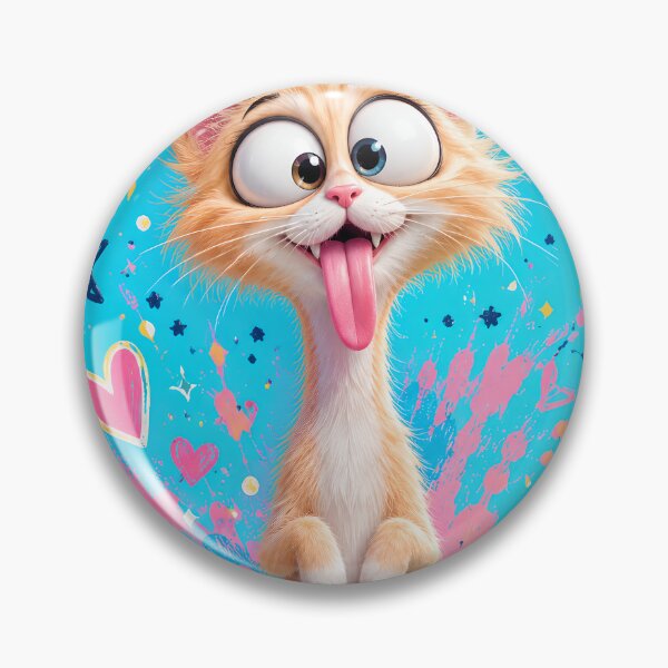 Item preview, Goofy Long-Neck Cartoon Cat designed and sold by Rohan132.