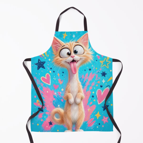 Item preview, Goofy Long-Neck Cartoon Cat designed and sold by Rohan132.