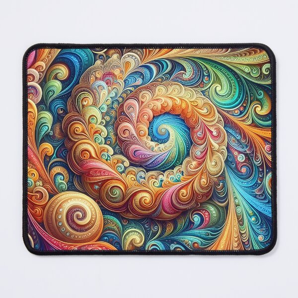 Item preview, Vibrant Fractal Spiral Psychedelic Abstract Art designed and sold by Sybille-Yates.