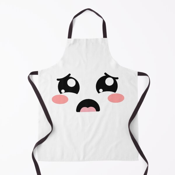 Item preview, Cute kawaii blushing sad eyebrows face designed and sold by BlushyPrint.