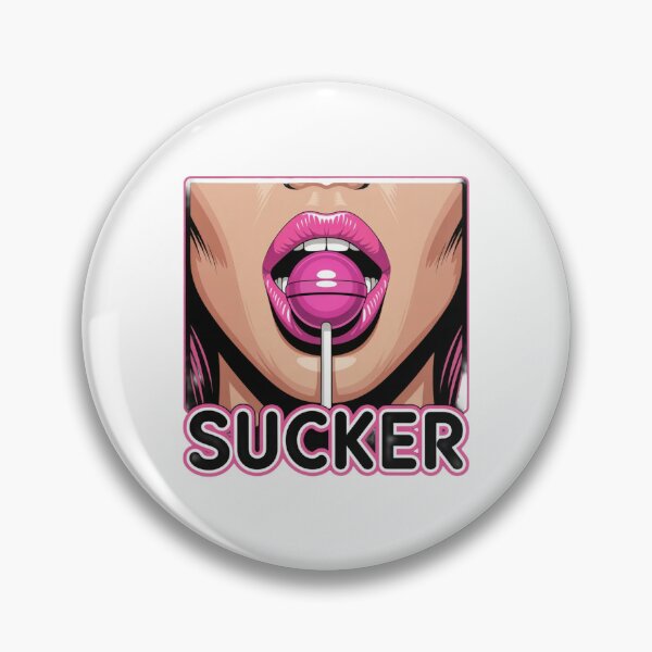 Item preview, Funny “Sucker” Lollipop T-Shirt – Pop Art Candy Lips Design for Trendy Aesthetic & Meme Lovers designed and sold by GemBob Creations.