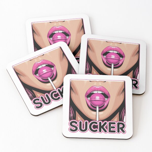 Item preview, Funny “Sucker” Lollipop T-Shirt – Pop Art Candy Lips Design for Trendy Aesthetic & Meme Lovers designed and sold by GemBob Creations.