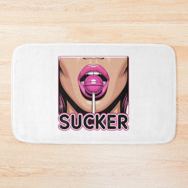 Item preview, Funny “Sucker” Lollipop T-Shirt – Pop Art Candy Lips Design for Trendy Aesthetic & Meme Lovers designed and sold by GemBob Creations.