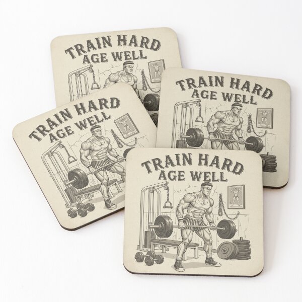 Item preview, TRAIN HARD. AGE WELL. designed and sold by MaciejErdon.