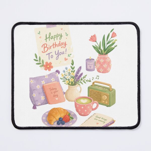 Item preview, Happy Birthday To You - Cozy Aesthetic Celebration Art designed and sold by PeplumiArt.