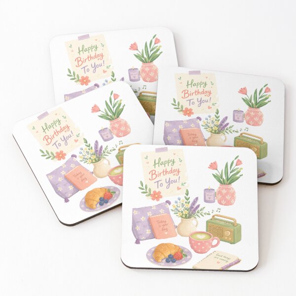 Item preview, Happy Birthday To You - Cozy Aesthetic Celebration Art designed and sold by PeplumiArt.