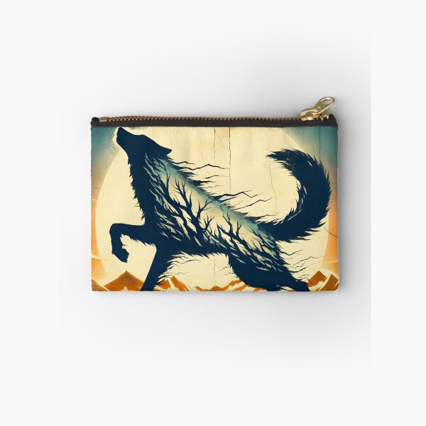 Item preview, Grunge Landsapce and Wolf, Ai Generated Art designed and sold by ACC .