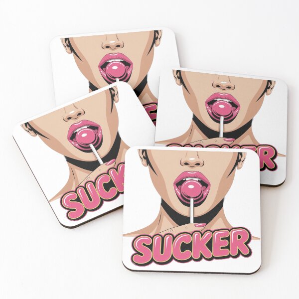 Item preview, Funny “Sucker” Lollipop T-Shirt – Retro Pop Art Candy Lips Design for Y2K Fashion & Meme Lovers designed and sold by GemBob Creations.