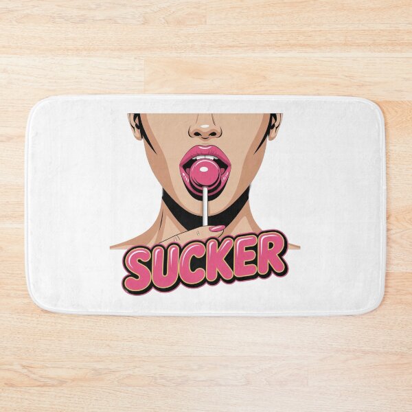 Item preview, Funny “Sucker” Lollipop T-Shirt – Retro Pop Art Candy Lips Design for Y2K Fashion & Meme Lovers designed and sold by GemBob Creations.