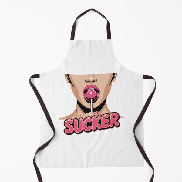Item preview, Funny “Sucker” Lollipop T-Shirt – Retro Pop Art Candy Lips Design for Y2K Fashion & Meme Lovers designed and sold by GemBob Creations.