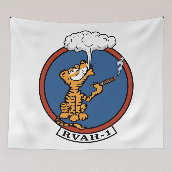 Item preview, Official Insignia of the RVAH-1 "Smokin' Tigers" Squadron designed and sold by CharlieDesings.