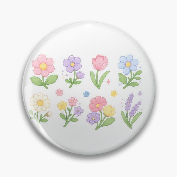 Item preview, Kawaii Floral Sticker Pack designed and sold by Blushbomb.