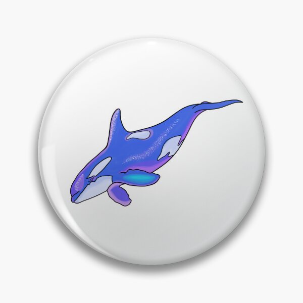 Item preview, Whimsical pastel diving orca designed and sold by ExtraCaffeine.