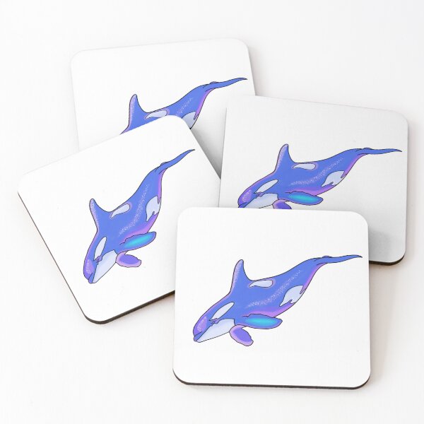 Item preview, Whimsical pastel diving orca designed and sold by ExtraCaffeine.
