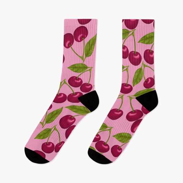 Item preview, Pastel Pink Cherry Repeat Pattern designed and sold by Jessica Morris Designs.