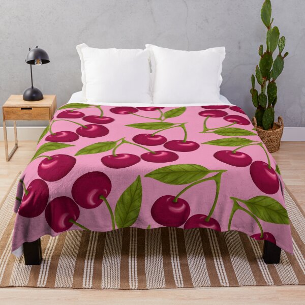 Item preview, Pastel Pink Cherry Repeat Pattern designed and sold by Jessica Morris Designs.