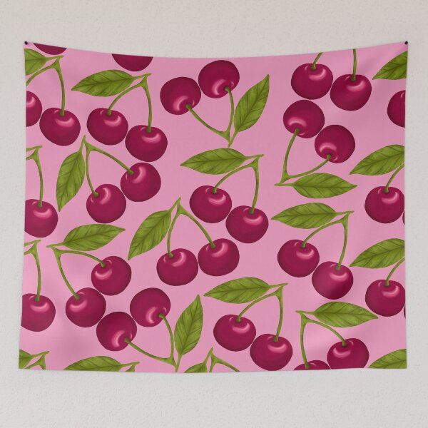 Artikelvorschau, Pastellrosa Kirschmuster entworfen und verkauft von Jessica Morris Designs.