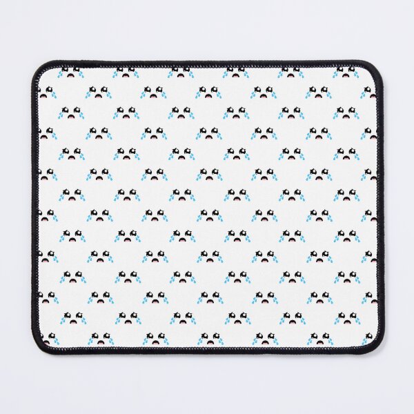 Item preview, Cute kawaii sad crying eyebrows face pattern designed and sold by BlushyPrint.