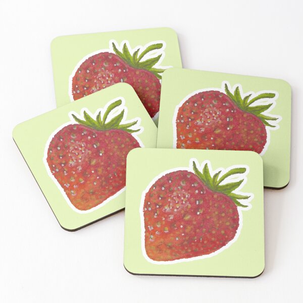 Item preview, Sweet British Strawberry in watercolour designed and sold by Blackberries & Moss.