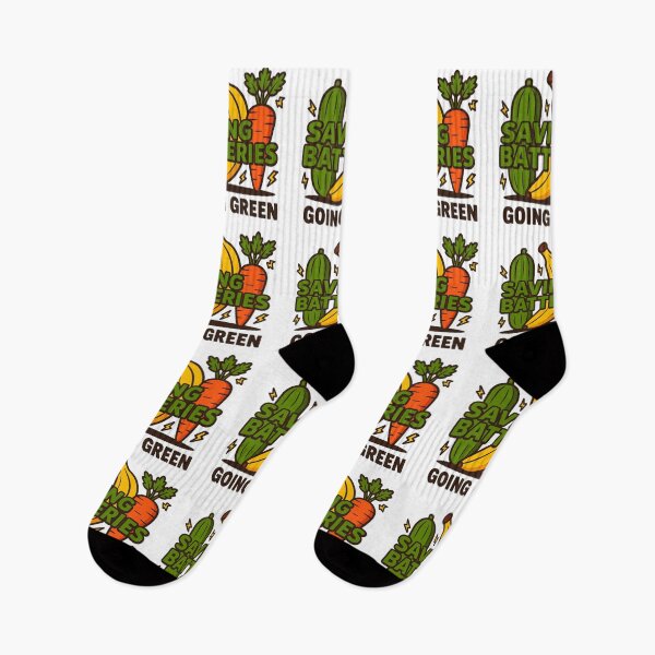 Item preview, Saving Batteries Going Green Funny Vegetable Adult Humor T‑Shirt designed and sold by MerchlyMike.